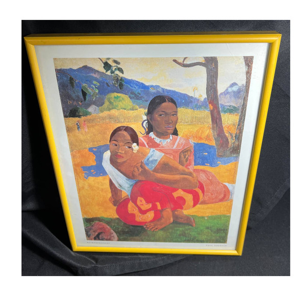 Framed Paul Gauguin Print Nafea faa Ipoipo aka When Will You Marry - Picture 2 of 7